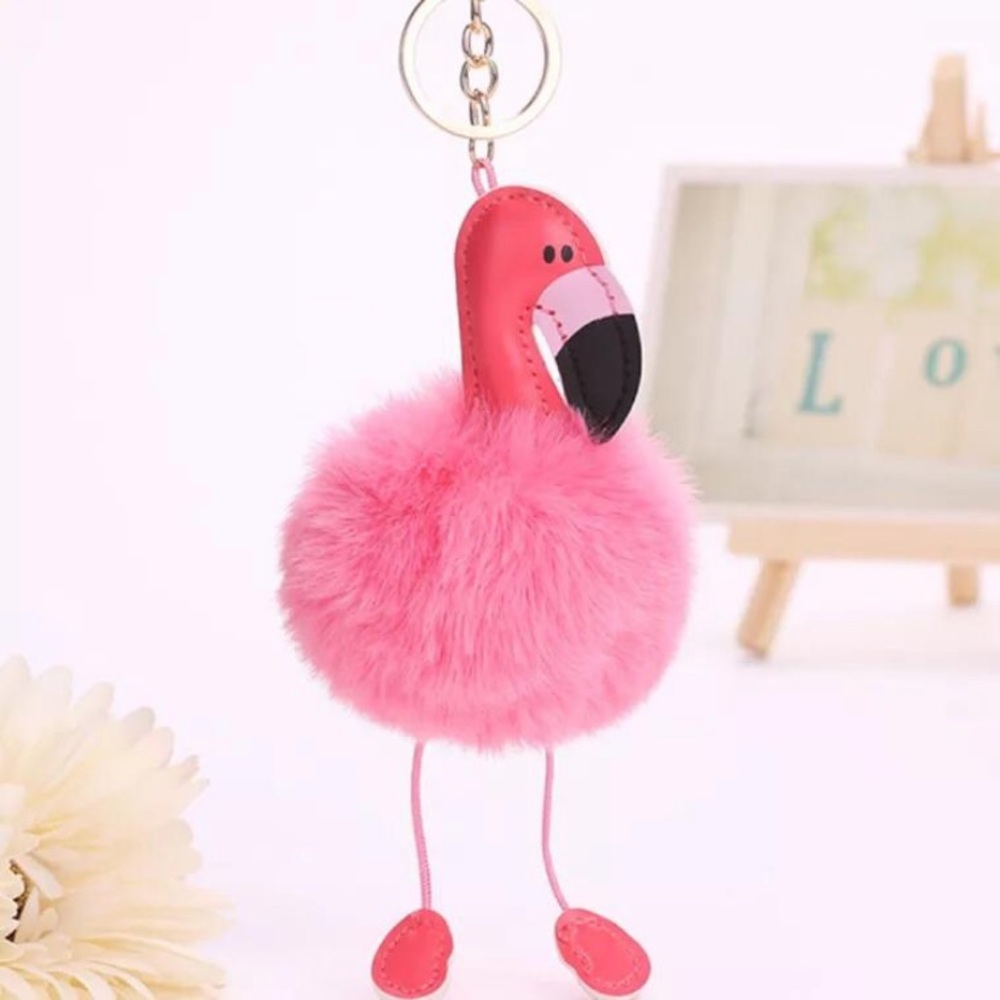Keychain Pink Flamingo
